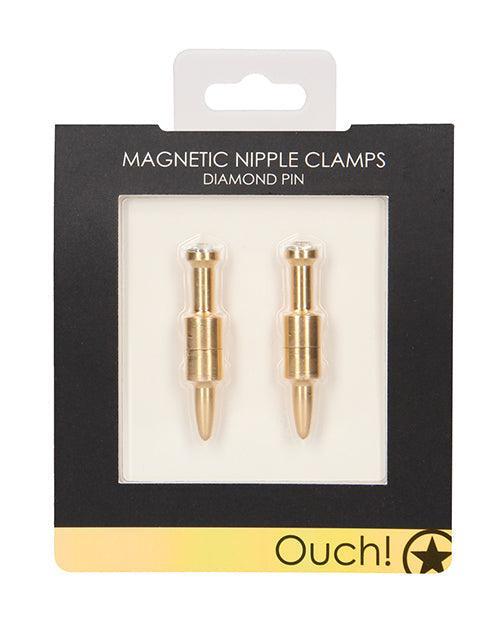 product image, Shots Ouch Diamond Pin Magnetic Nipple Clamps - SEXYEONE