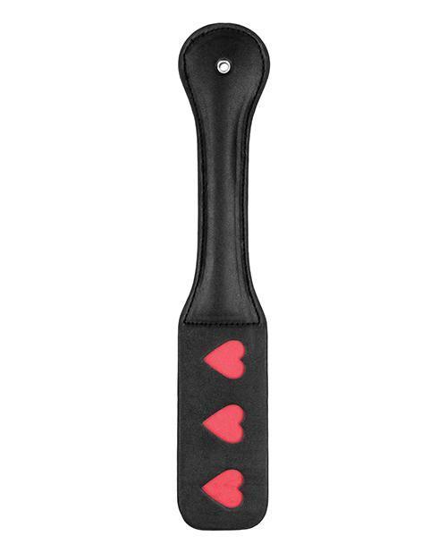 product image, Shots Ouch Hearts Paddle - Black - SEXYEONE