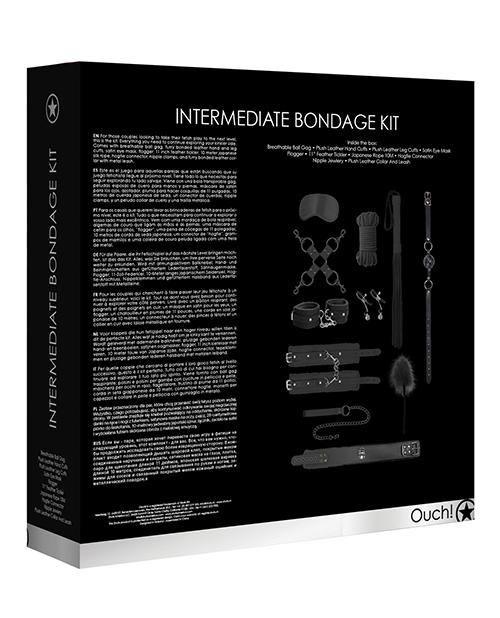 image of product,Shots Ouch Intermediate Bondage Kit - Black - SEXYEONE