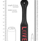 Shots Ouch Love Paddle - Black - SEXYEONE