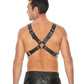 Shots Ouch Men's Large Buckle Harness - Black - SEXYEONE