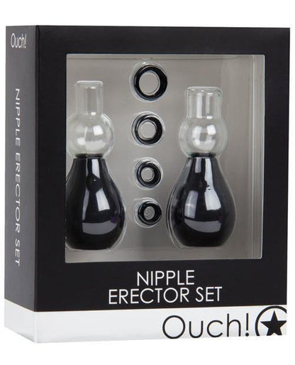 Shots Ouch Nipple Erector Set - Black - SEXYEONE