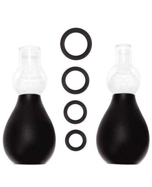 product image,Shots Ouch Nipple Erector Set - Black - SEXYEONE 