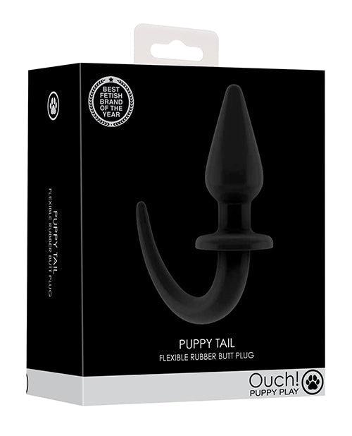 product image, Shots Ouch Puppy Play Tail Butt Plug - Black - SEXYEONE