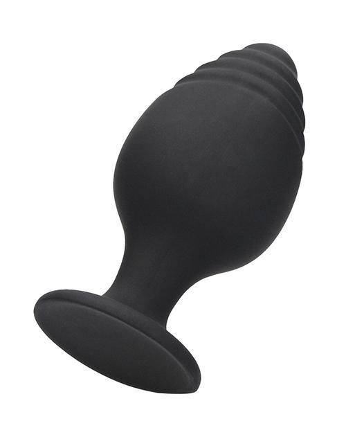 image of product,Shots Ouch Rippled Butt Plug Set - Black - SEXYEONE