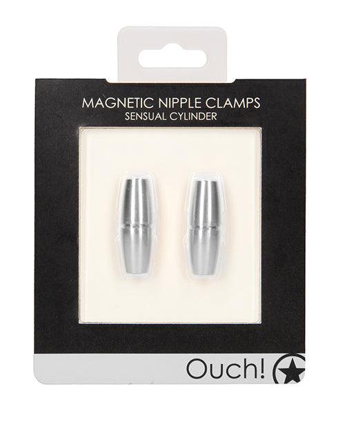 image of product,Shots Ouch Sensual Cylinder Magnetic Nipple Clamps - SEXYEONE