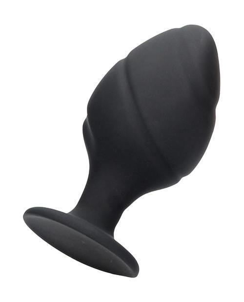 image of product,Shots Ouch Swirled Butt Plug Set - Black - SEXYEONE