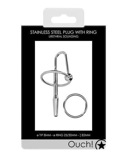 Shots Ouch Urethral Sounding Metal Plug - SEXYEONE