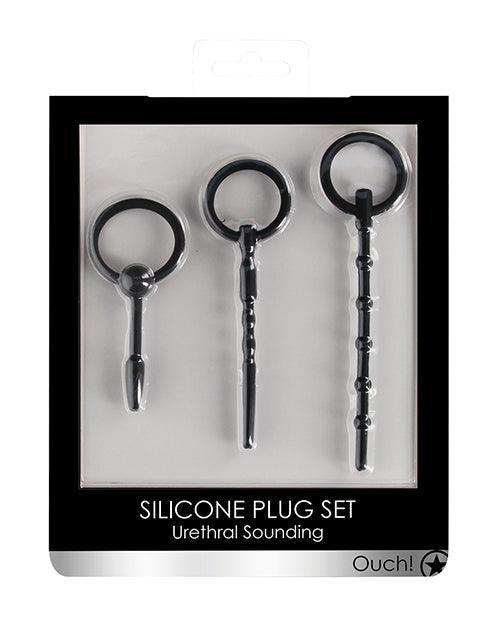 product image, Shots Ouch Urethral Sounding Plug Set - Black - SEXYEONE