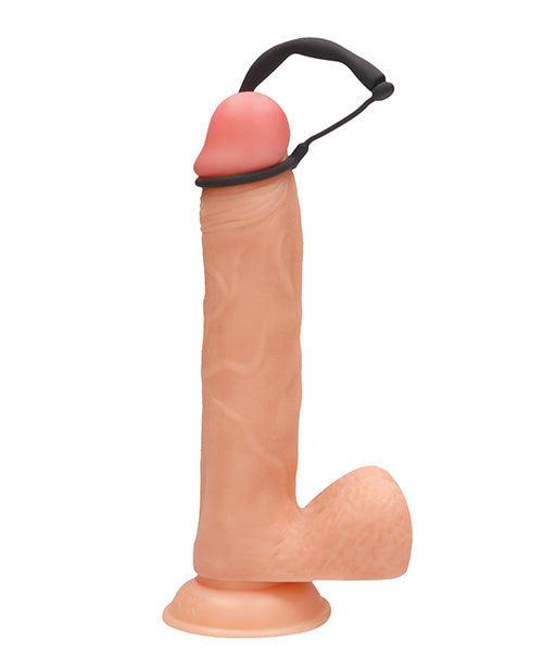 image of product,Shots Ouch Urethral Sounding Silicone Plug & Cock Ring Set - Black - SEXYEONE