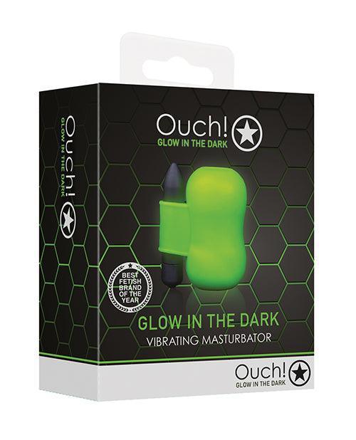 image of product,Shots Ouch Vibrating Masturbator - Glow In The Dark - SEXYEONE