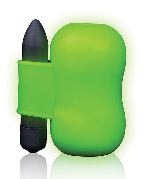 image of product,Shots Ouch Vibrating Masturbator - Glow In The Dark - SEXYEONE