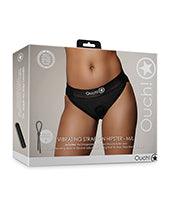 product image, Shots Ouch Vibrating Strap On Hipster - Black - SEXYEONE