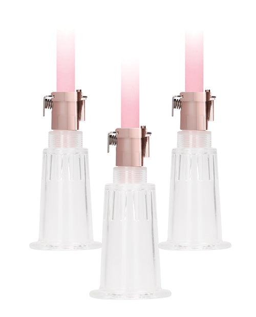 image of product,Shots Pumped Clitoral & Nipple Pump Set - Medium Rose Gold - SEXYEONE