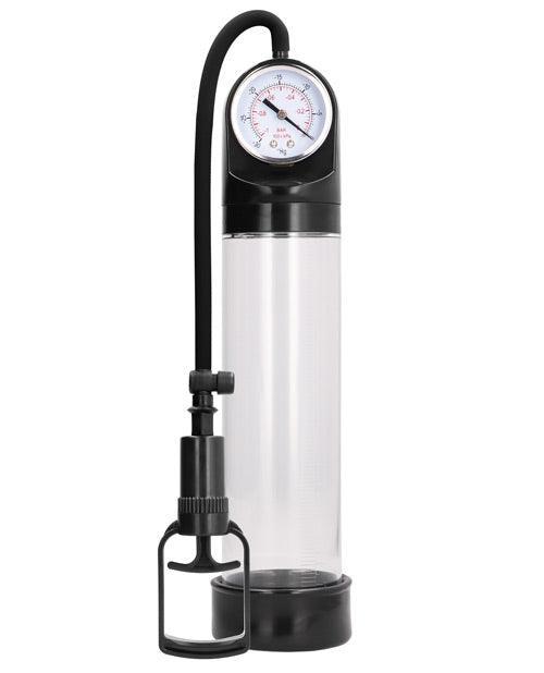 image of product,Shots Pumped Comfort Pump W-advanced Psi Gauge - Transparent - SEXYEONE