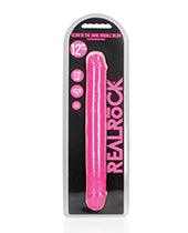 product image, Shots Realrock 12" Double Dong Glow In The Dark - SEXYEONE
