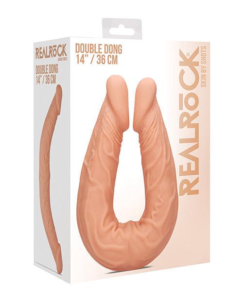 product image, Shots Realrock 14" Double Dong - Flesh - SEXYEONE
