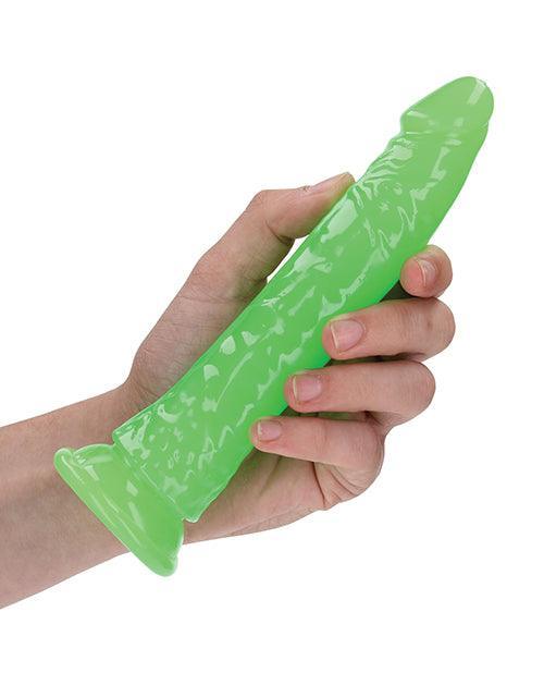 Shots Realrock 7" Slim  Dildo Glow In The Dark - Neon Green - SEXYEONE