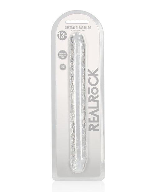 image of product,Shots Realrock Crystal Clear 14" Double Dildo - SEXYEONE