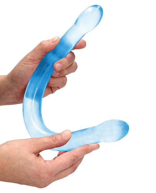 image of product,Shots Realrock Crystal Clear 17" Double Dildo - SEXYEONE