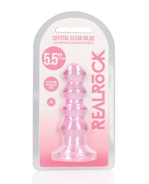 product image, Shots Realrock Crystal Clear 5.5" Curvy Dildo/butt Plug - SEXYEONE
