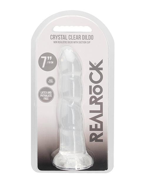 product image, Shots Realrock Crystal Clear 7" Dildo  - Transparent - SEXYEONE