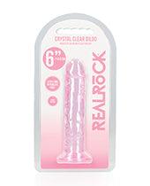 product image, Shots Realrock Crystal Clear Straight Dildo W/suction Cup - SEXYEONE