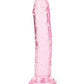 Shots Realrock Crystal Clear Straight Dildo W/suction Cup - SEXYEONE
