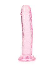 image of product,Shots Realrock Crystal Clear Straight Dildo W/suction Cup - SEXYEONE