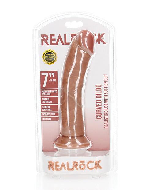 product image, Shots Realrock Realistic 7" Curved Dildo - SEXYEONE