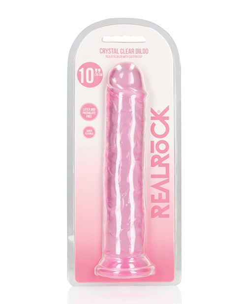 image of product,Shots Realrock Realistic Crystal Clear 11" Straight Dildo - SEXYEONE
