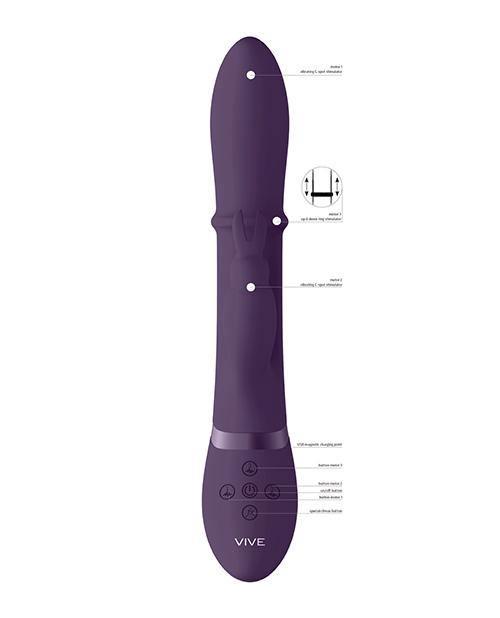 product image,Shots Vive Halo Up & Down Ring G-spot Rabbit - Purple - SEXYEONE