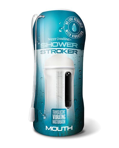 product image, Shower Stroker Vibrating Mouth - Clear - SEXYEONE