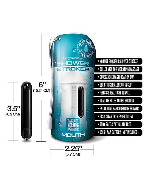 product image,Shower Stroker Vibrating Mouth - Clear - SEXYEONE