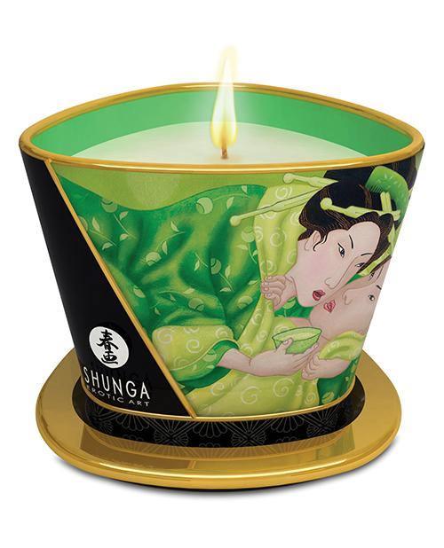 product image, Shunga Massage Candle Zenitude - 5.7 Oz Exotic Green Tea - SEXYEONE
