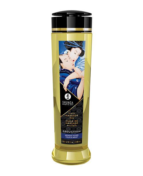 product image, Shunga Massage Oil - 8 Oz Midnight Flower - SEXYEONE