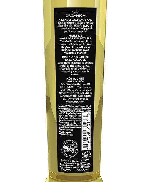 image of product,Shunga Organic Kissable Massage Oil - 8.5 Oz Exotic Green Tea - SEXYEONE