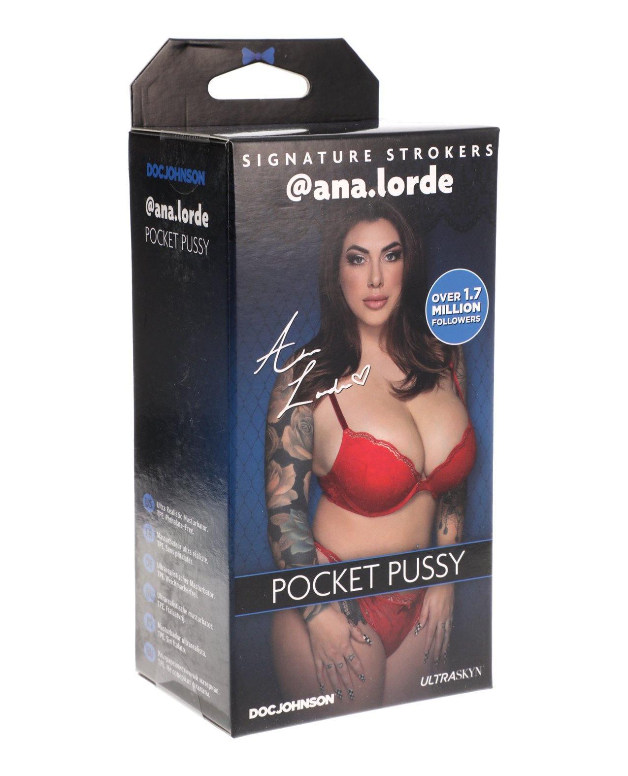 product image, Signature Strokers Girls Of Social Media Ultraskyn Pocket Pussy - @ana.lorde - SEXYEONE