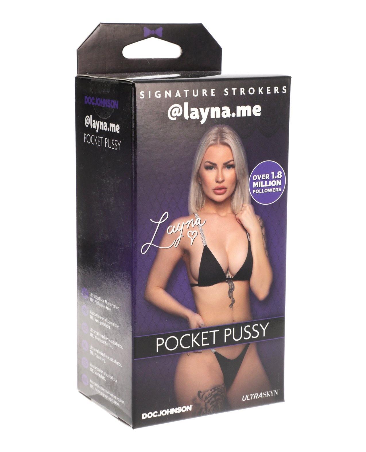 product image, Signature Strokers Girls Of Social Media Ultraskyn Pocket Pussy - @layna.me - SEXYEONE