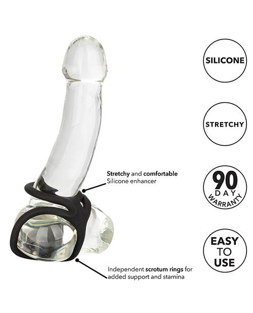 image of product,Silicone Ball Spreader - Black - SEXYEONE