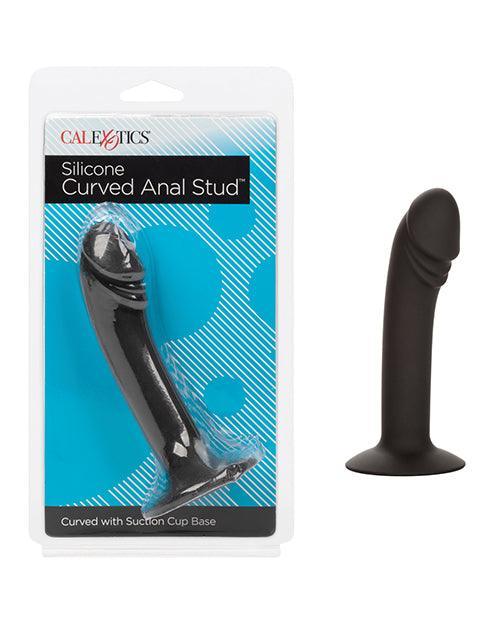 Silicone Curved Anal Stud - Black - SEXYEONE
