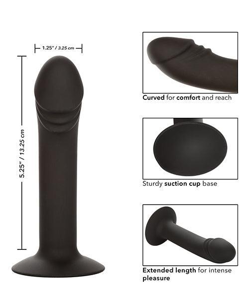 Silicone Curved Anal Stud - Black - SEXYEONE