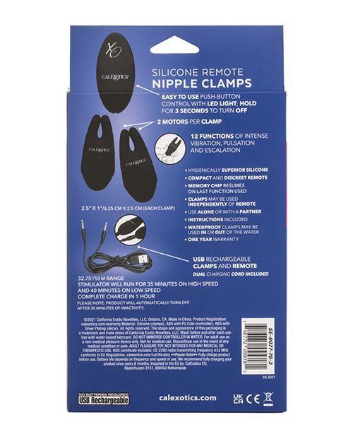 Silicone Nipple Clamps W/remote - SEXYEONE