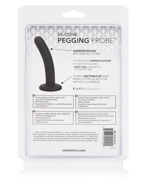 image of product,Silicone Pegging Probe - Black - SEXYEONE