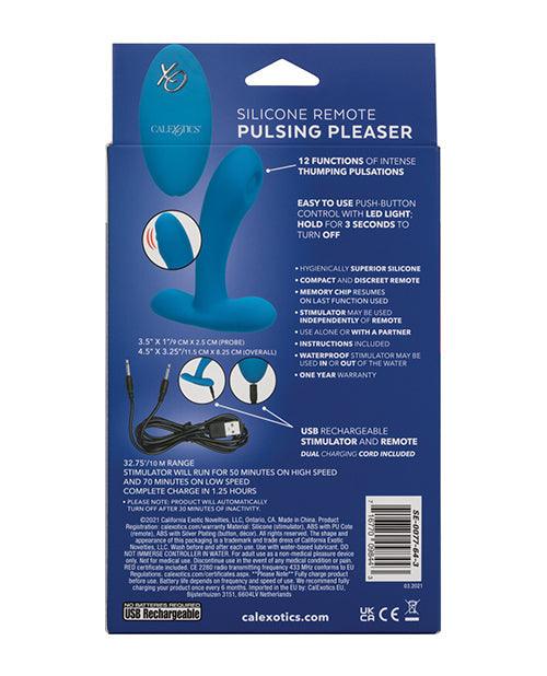 product image,Silicone Pulsing Pleaser W-remote - Blue - SEXYEONE