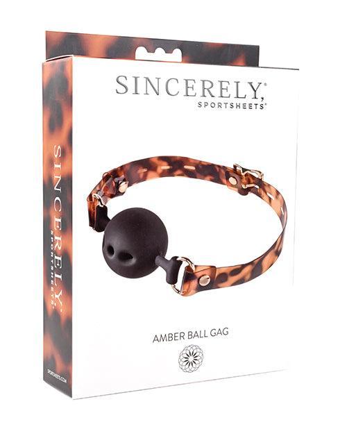 product image, Sincerely Amber Ball Gag - SEXYEONE