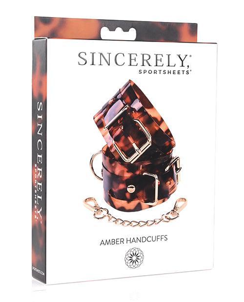 product image, Sincerely Amber Hand Cuffs - SEXYEONE