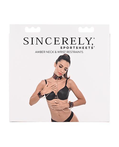Sincerely Amber Neck & Wrist Restraint - SEXYEONE