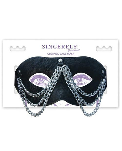Sincerely Chained Lace Mask - SEXYEONE