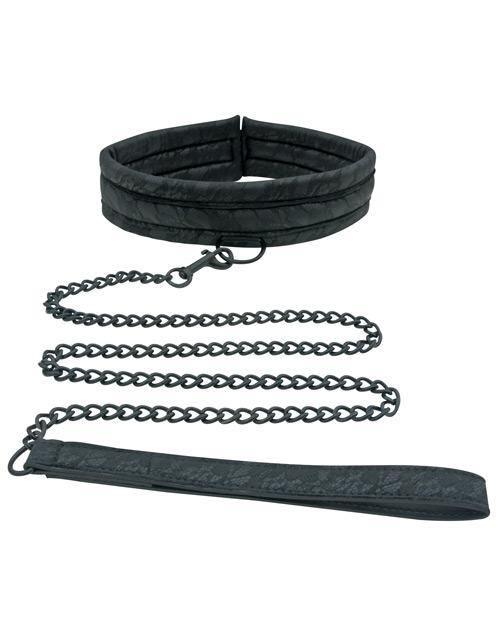 image of product,Sincerely Lace Collar & Leash - Black - SEXYEONE